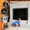 Fireplace Screen Mesh Cover PVC Fireplace Cover Pet Proof With Hooks And Loops Fireplace Safety Cover For Kids 114Cm Durable-A78