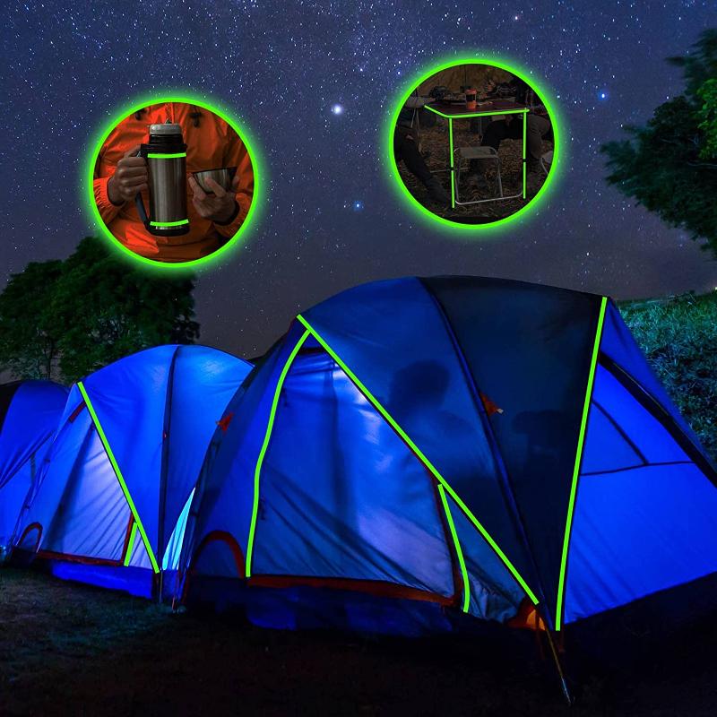 1 role samolepicí svítící páska noční vidění bezpečnostní varování zabezpečení svítící ve tmě pásky domácí jevištní party dekorace neonová páska