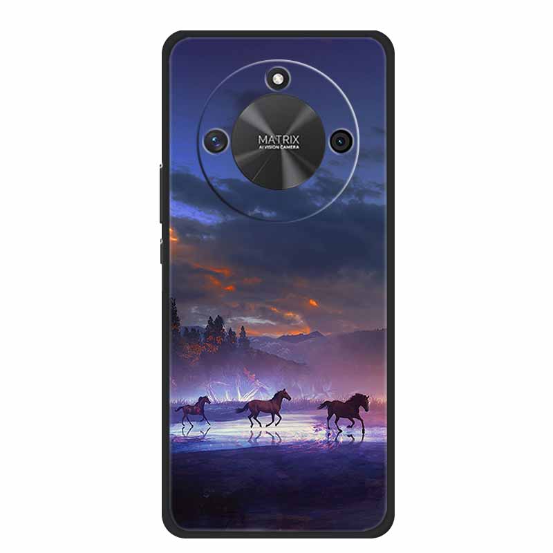 Phone Case For Honor X60 5G Back Cover Case HonorX60 Black Silicone Soft Funda For Honor X9c Smart Case HonorX9c Smart Coque Bag