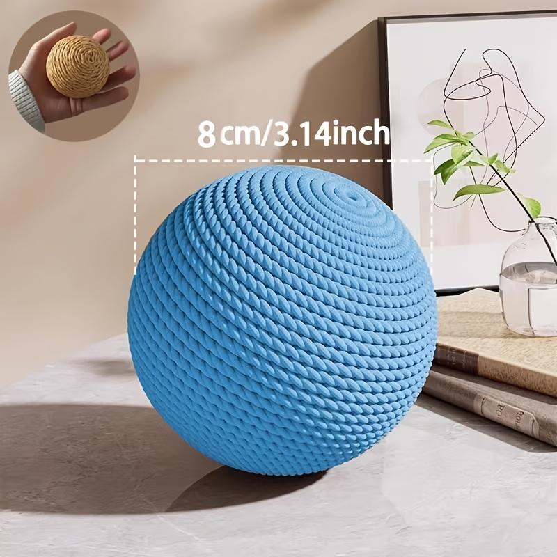 1PCS Extra Large Sisal Ball Made of Super Wear-resistant Sisal Material 8CM синий