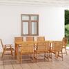 Day and Night - Day and Night Garden Dining Set 9 Pieces Solid Acacia Wood