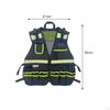 Electrician Tool Vest Pouch Organizer Lightweight Fitments Heavy Duty Storage Bag Holder Multi