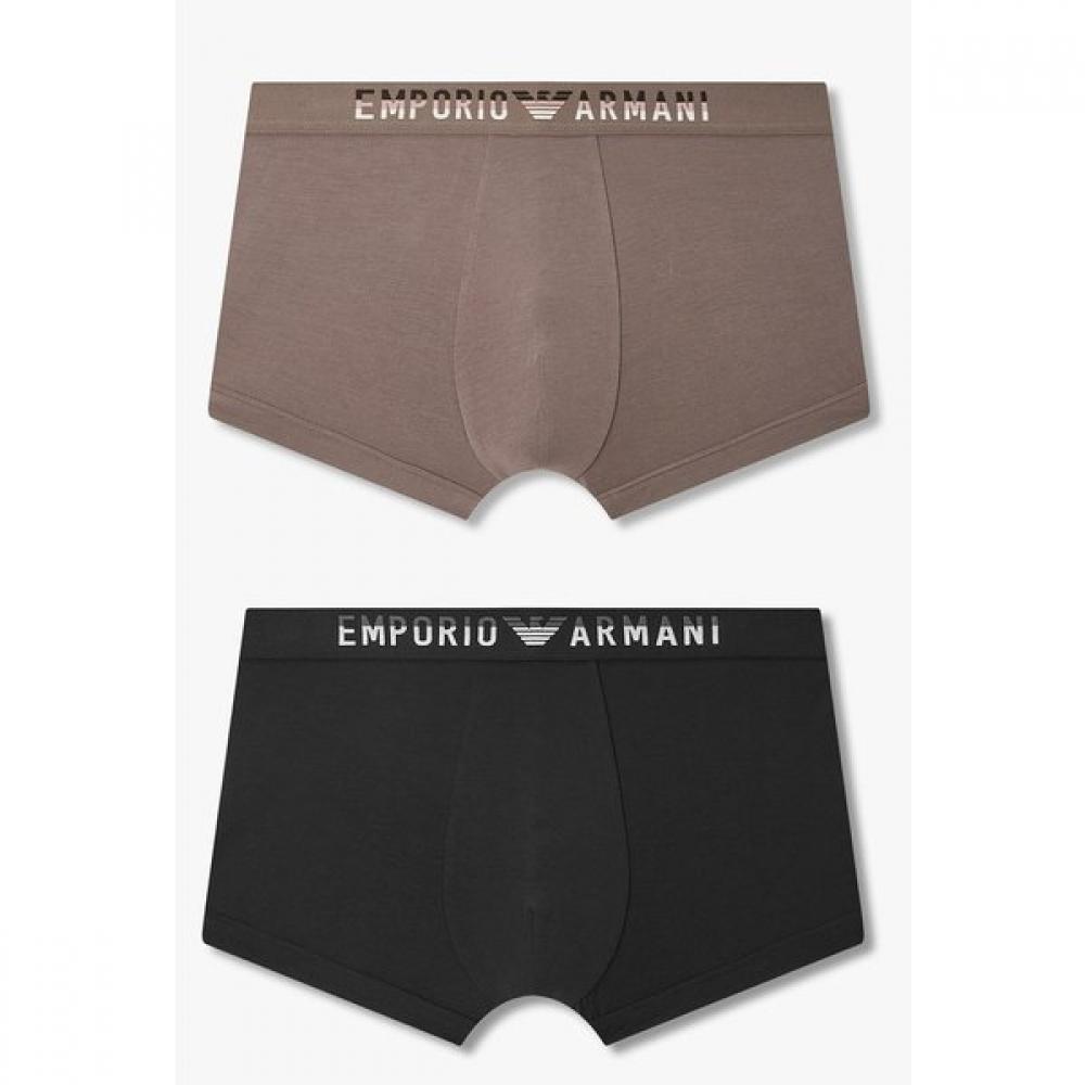 Emporio Armani Men S briefS TOne On TOne Jacquard Logo 2 Set 0816112018 08161120 S(95)