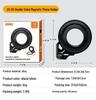 Aluminum Magnetic Ring Holder with N52 Magnets, Ultra-Thin, Portable, Multi-Angle Adjustable, Double-Sided Suction.