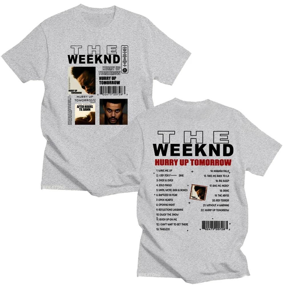 TheWeeknd Album Hurry Up Tomorrow T-shirts Vintage HURRY UP TOMORROW Women_Men Funko Pop Clothing Cotton Y2K New Pattern Tshirt 4XL