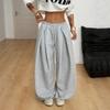 Women's Trousers Y2K Fashion Street Style Solid Loose Casual Women's Sweatpants High-waisted Pleated Office Lady Wide-leg Pants