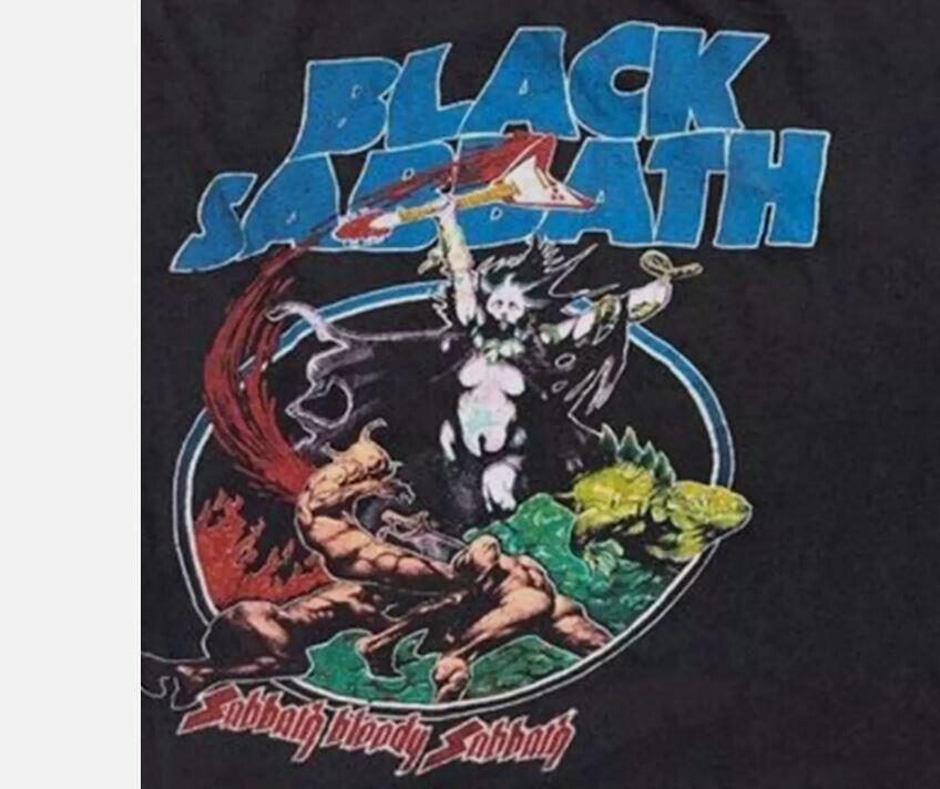 Vintage Black Sabbath 80’s Blue Oyster Cult Black Men T-shirt S-5XL Unisex T-Shirt XXXL