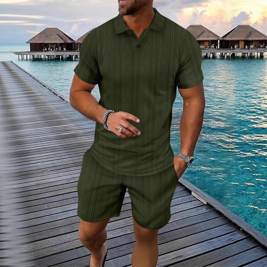 Herren Jacquard Casual Vielseitiges Poloshirt