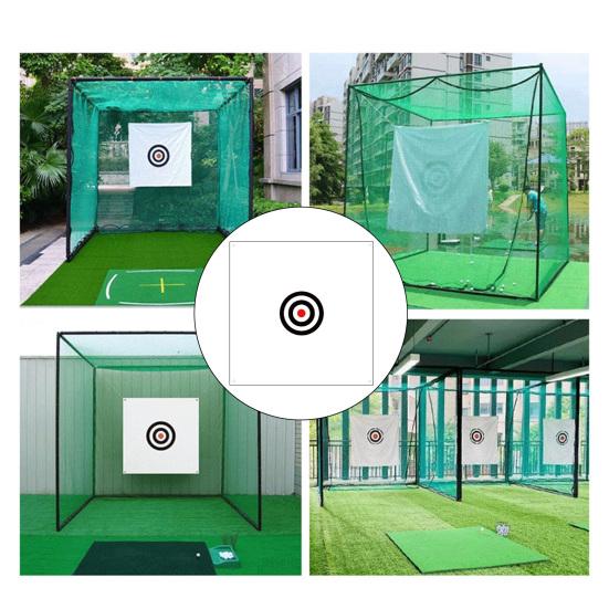 57" x 59" Golfmålduk for Netterstatning Slagtrening Mål med Stropp for Innendørs Utendørs Golftrening