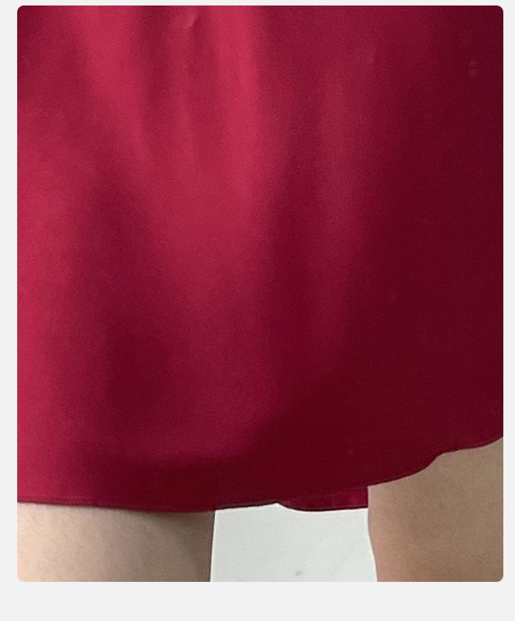 2025 High-End Women's Ice Silk Lace Spaghetti Strap Nightdress & Pajama Set