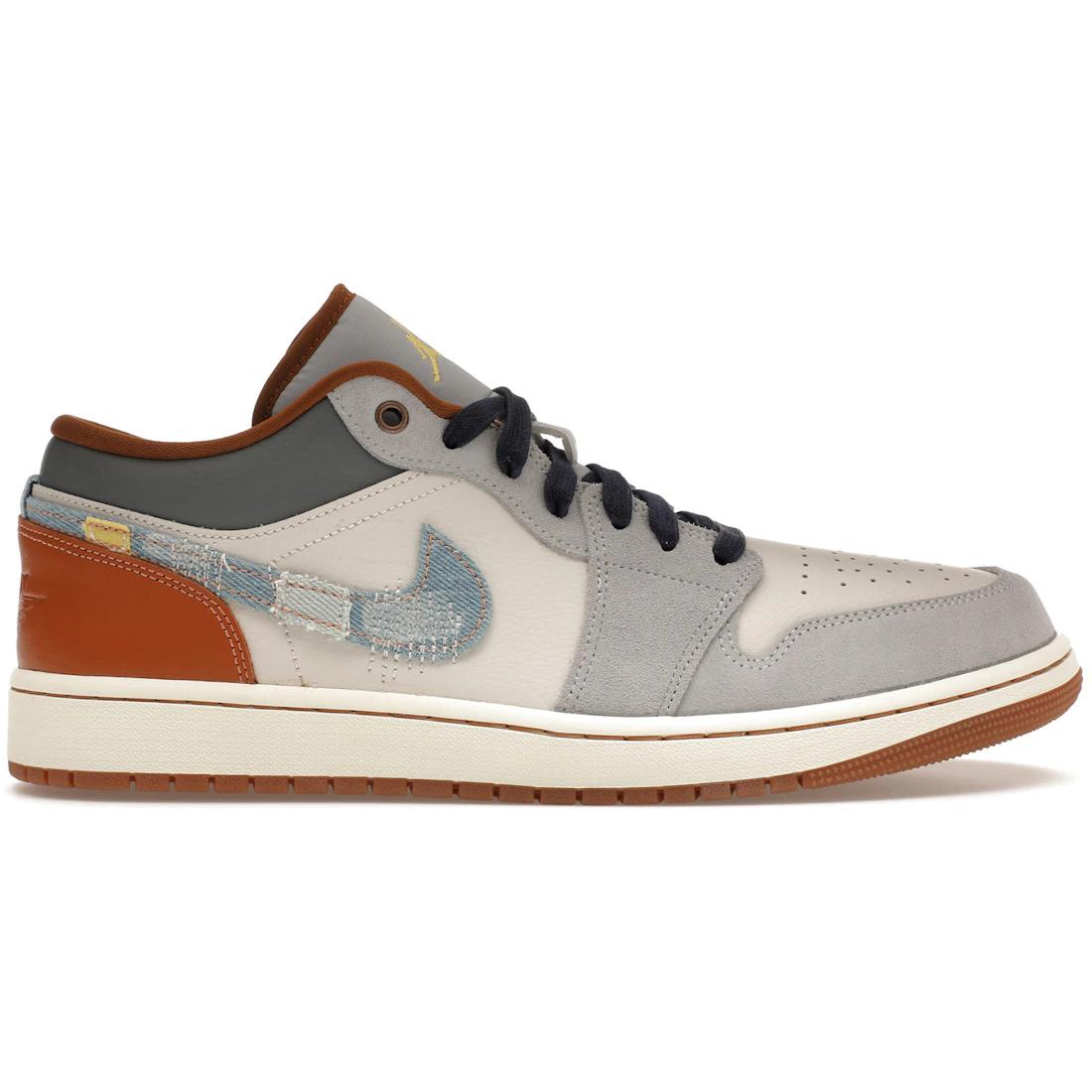 

Кроссовки Jordan 1 Low SE Phantom Деним с эффектом потертости Swoosh(FZ5042-041) 44.5