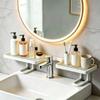 Universal Bathroom Storage Rack Mesh Simple Kitchen Storage Rack No-Drill Iron Sink Shelf Bathroom Sink