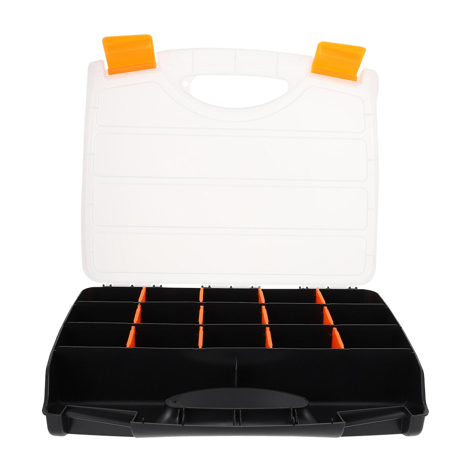 

Multi-Grid Storage Box Premium Material Durable Small Items Organizer Removable Partitions Stiffener Design Warehouse Home Use 31.5X25CM