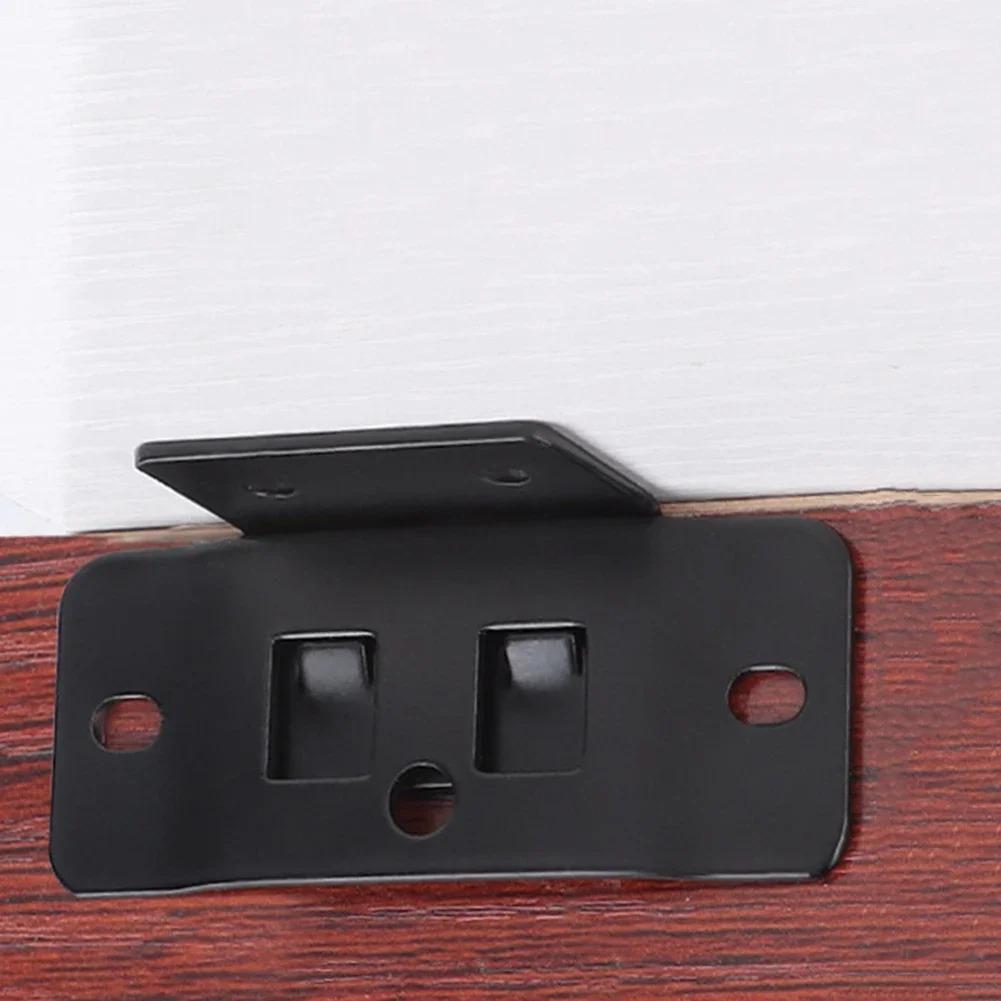 4 Pair Metal Fixing Buckle Two in One Insert Furniture Laminate L Shaped 90 Degree Connector Bracket Hardware Easy Install Home