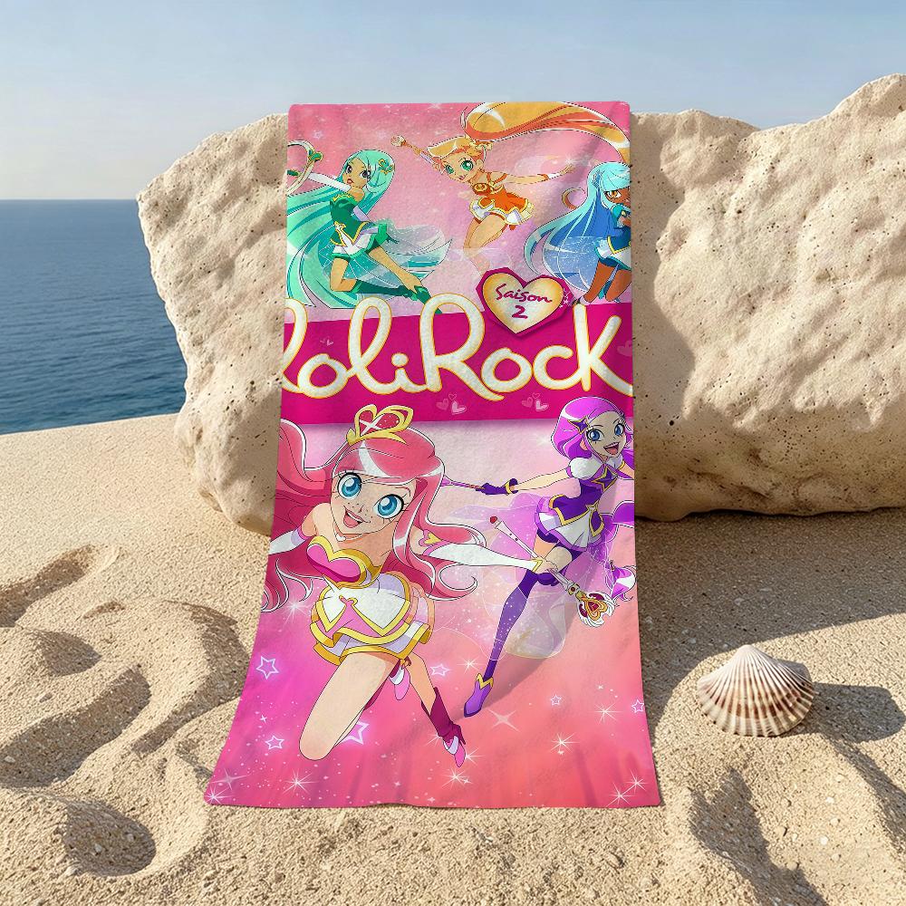 Cartoon Fashion L-loliRock Beach Towel For Beaches Yoga Studios Gyms Hot Springs Swimming Pools And Picnics