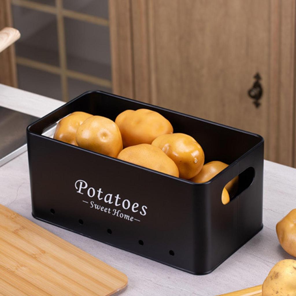 3 Pack Potato Onion Storage Canisters for Kitchen Use
