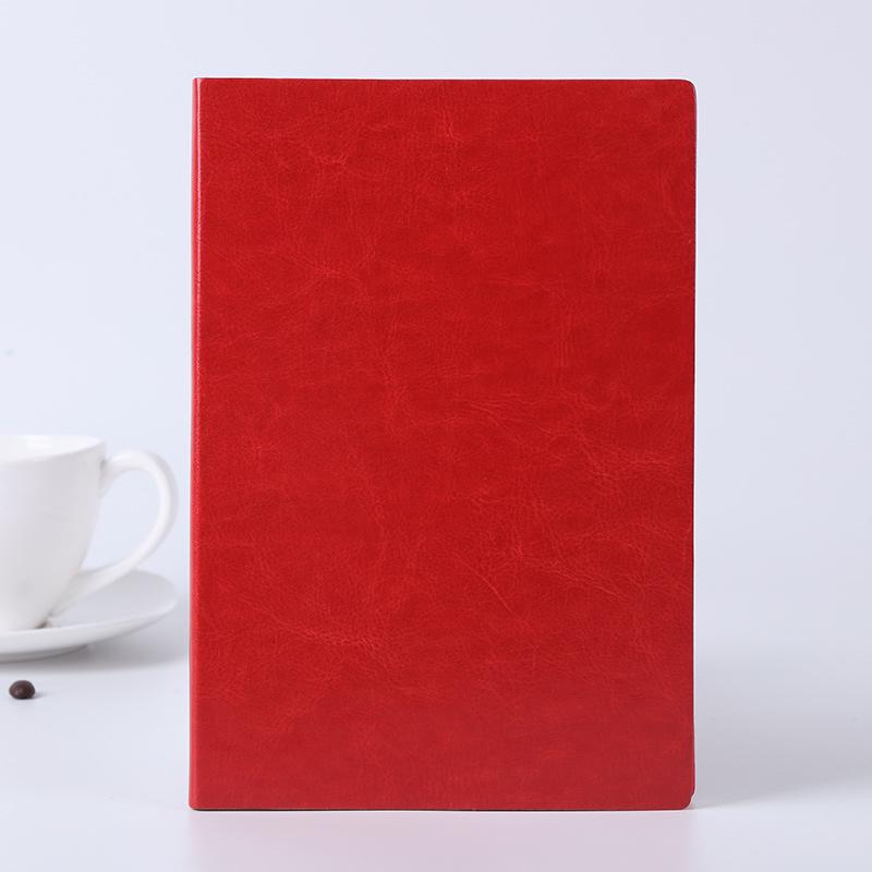 A5 Soft Leather Business Notebook Set - Customizable Diary and Meeting Record Book