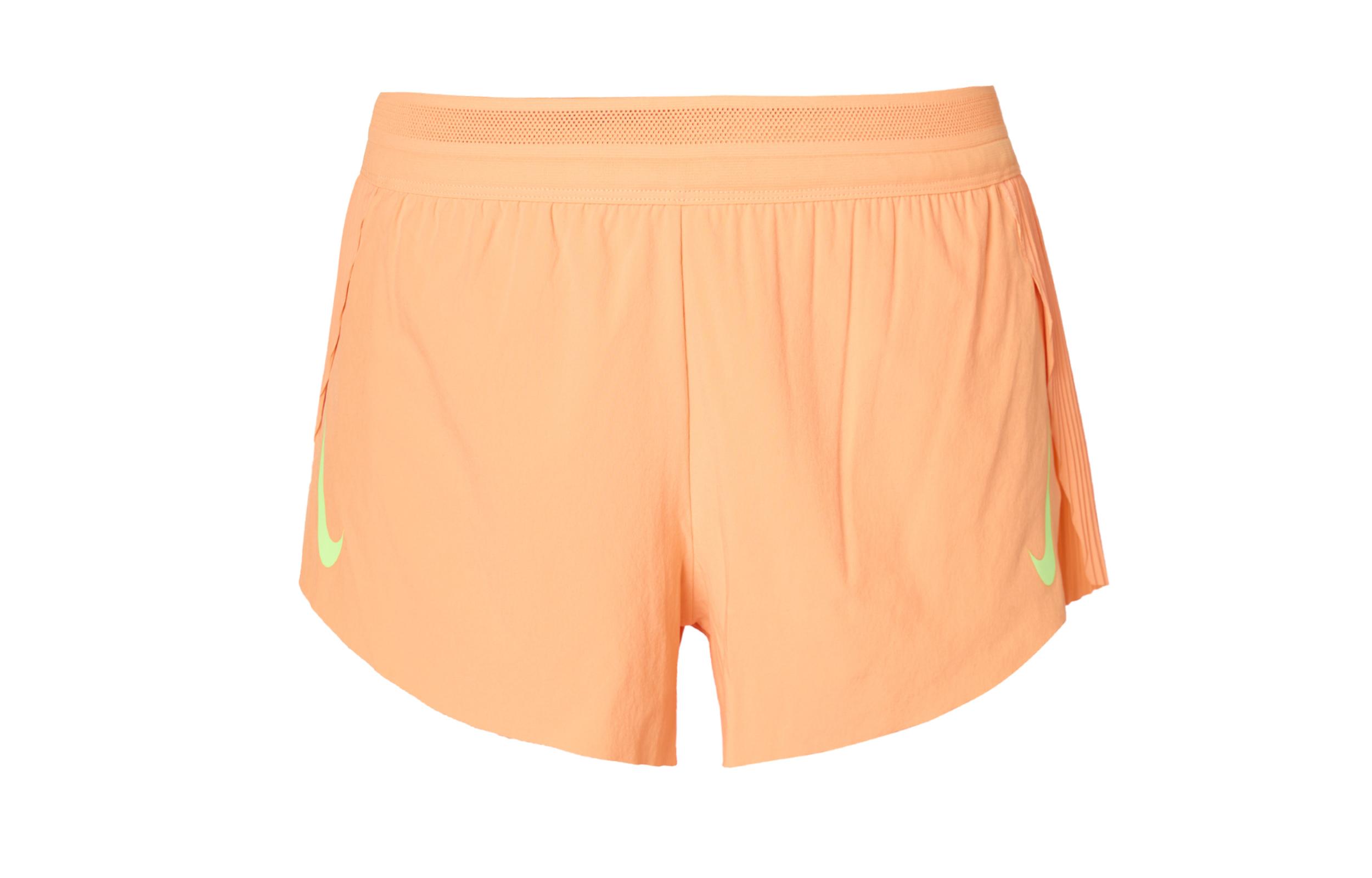 Nike Aero Swift Mid-Rise Fitness Women s Casual Shorts Orange CZ9399-811 XL