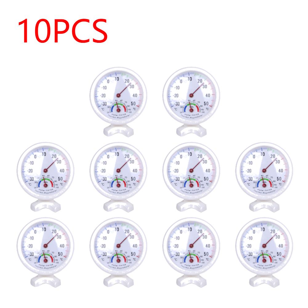 1-10X  Bell-Shaped Analog Hygrometer Temperature Gauge -30°C to +50°C for Outdoor Garden Greenhouse Decorative Humidity Monitor