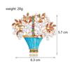 Women's flower basket brooch, colorful crystal flower basket brooch, decorated with rhinestones.