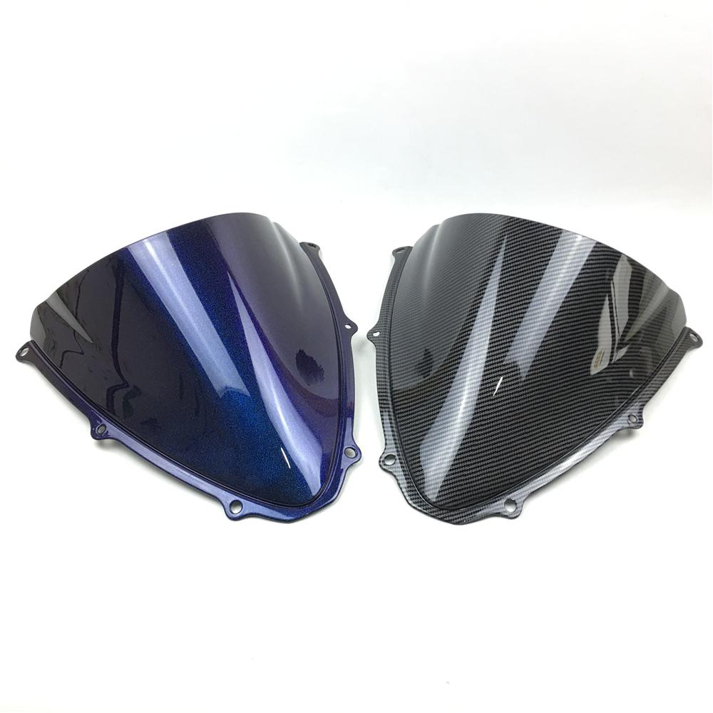 Glitter Chameleon Carbon Motorcycle Windshield For Suzuki GSXR 600 750 R K6 2006 2007 06