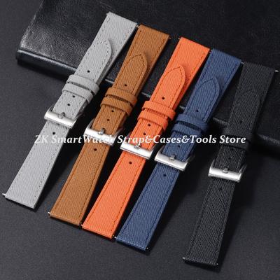 Hochwertige Uhrenarmbänder aus Kalbsleder, Saffiano-Leder, 18/19/20/21/22/23/24 mm, Uhrenzubehör