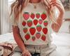Strawberry Shirt Strawberry Clothes Strawberry Top Garden Shirt Aesthetic Clothing Cottagecore Clothes Botanical Shirt Strawberry Print