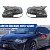 For 2011-2016 Scion TC Car Sticker Rearview Side Mirror Cover Wing Cap Exterior Door Rear View Case Trim Carbon Fiber Look ABS