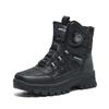 Warrior Slip-Resistant Warm Thickened Fleece Autumn Winter Comfortable Versatile Trendy Mid-Calf Snow Boots Kids Boots Black WBN(JS)-190204