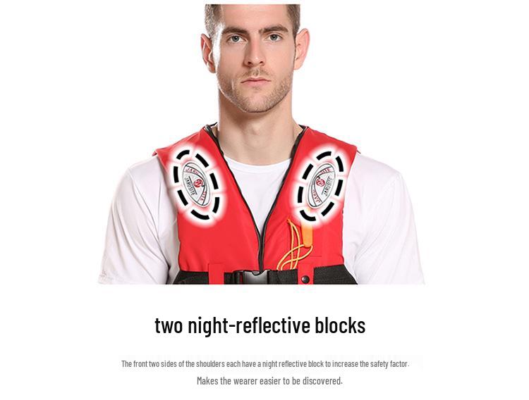 Přenosná dospělá vesta s výtlakem pro rybaření a plavání - Letní protipovodňová a záchranná vesta