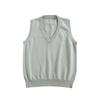 Maglione Gilet Scolastico Uniforme JK Scolastica Collo a V Basic Monocolore Abbigliamento in Maglia per Studentessa