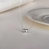 Korean Style Heart Pendant Necklace: Fashionably Versatile Clavicle Chain for Women