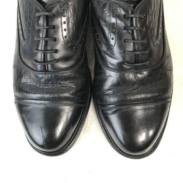 REGAL/Imperial Grade Premium Goodyear Leather Straight Tip Shoes/25.0E/Black/Business/Dress(USED)