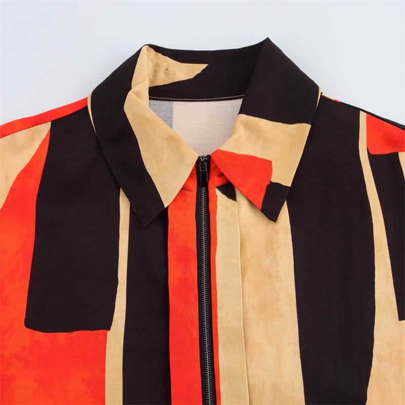 TAOP&ZA Women's Spring/Summer Fashion Print Shirt & Casual Pants Set