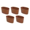 5pcs Coffee Cup Sleeves Insulated Heat Resistant Anti Scald Anti Slip PU Leather Hot Cup Sleeves