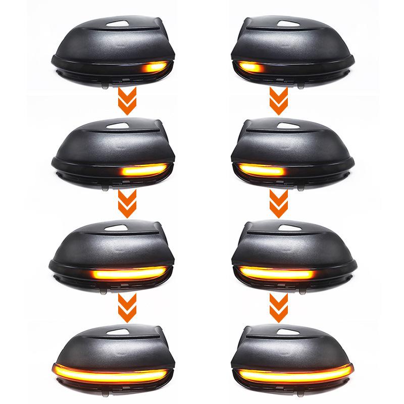 

Volkswagen Passat B7/CC/Scirocco/Beetle/Jetta LED Rearview Mirror Sequential Turn Signal Light. Aviation Aluminum