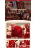 Complete Chinese Engagement Banquet Decoration Set with Backdrop and Tableware – Free Shipping