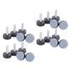 20PCS PTFE Furniture Leveler Feet M6 Thread Antislip Furniture Glides Slider for Tables Chairs Cabinets