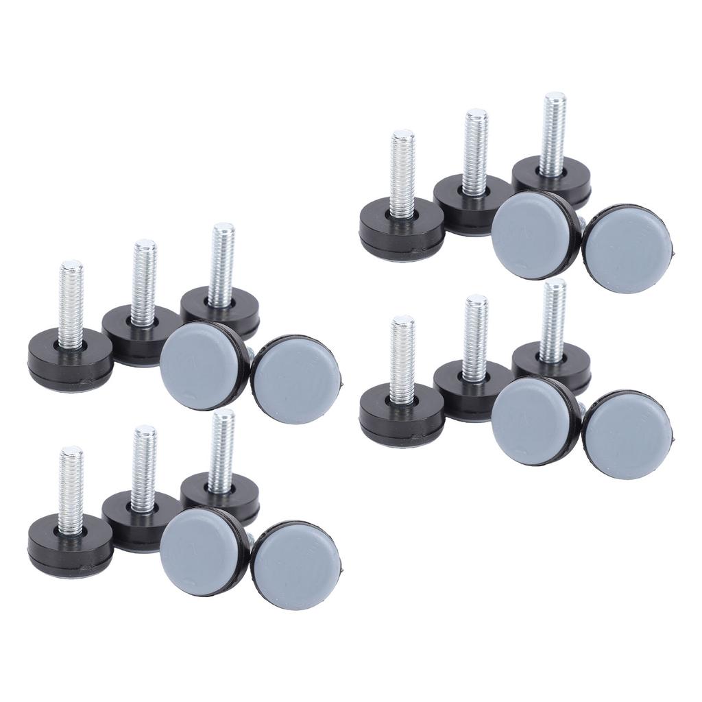 20PCS PTFE Furniture Leveler Feet M6 Thread Antislip Furniture Glides Slider for Tables Chairs Cabinets
