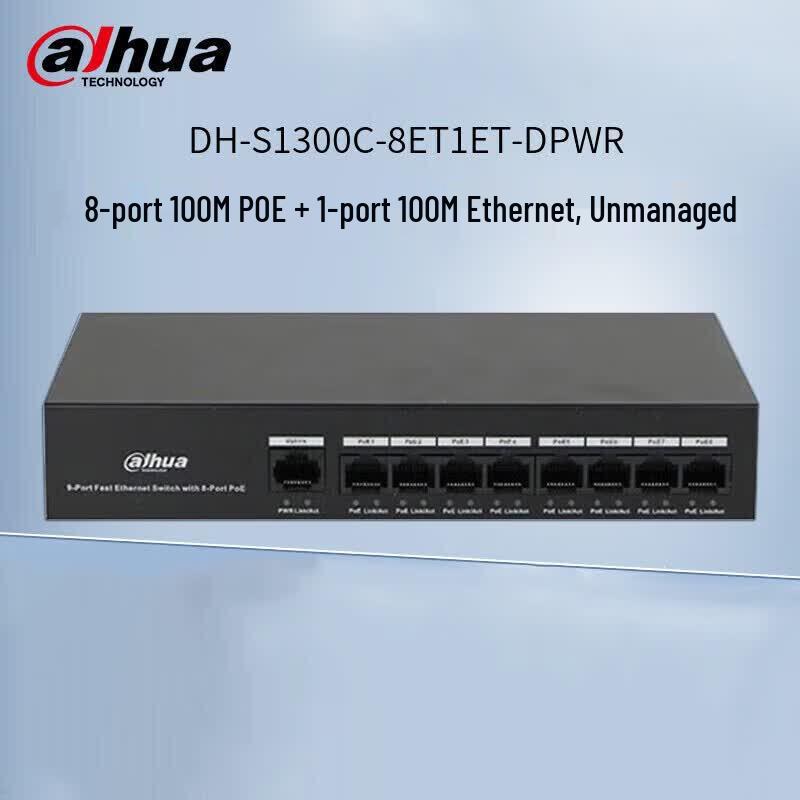 Dahua 100Mbps Unmanaged PoE Switch CN Plug (adapter Included)