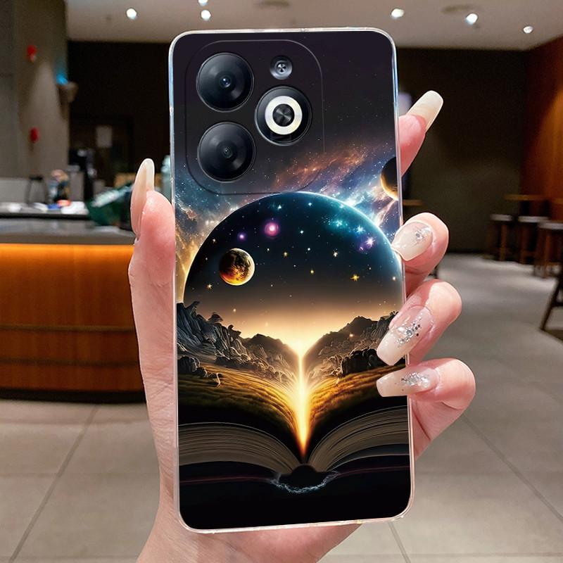 Casing For infinix Smart 8/Smart 8 Pro Luxury Dragon Cute Cool Boys Girls Soft silicone Phone Case Back Cover Transparent Shell