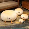 Cute Plush Steamed Bun Pillow Stuffed Bun Cartoon Bread Plush Food Pillow Cushion Kids Toys