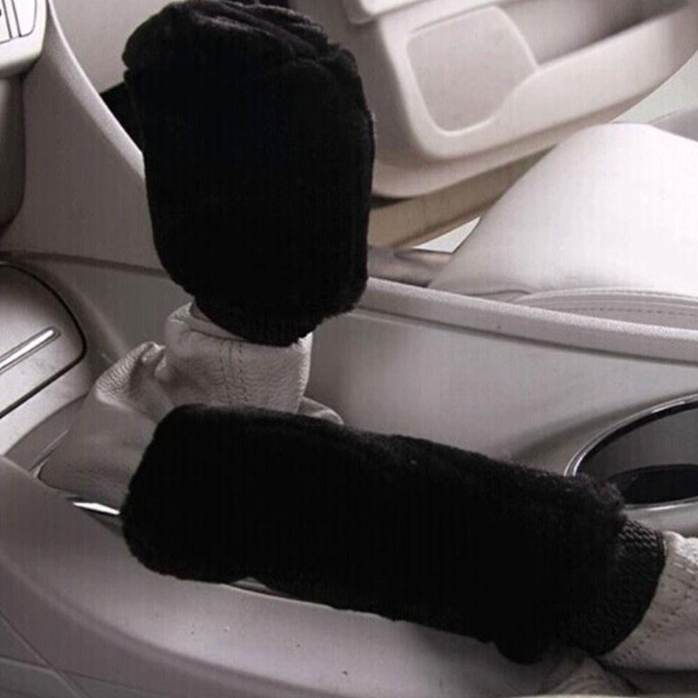 1 Pair of Soft Plush Handbrake Cover Set Warm Handbrake Grip Covers  Automatic Transmission