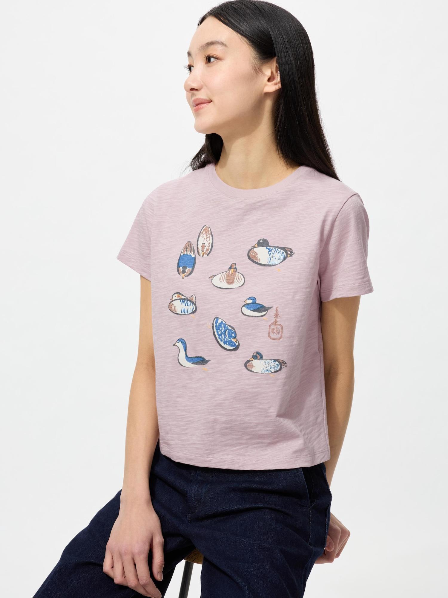 

Uniqlo Wagra UT Графическая футболка с коротким рукавом B 10 PINK/WOMEN S