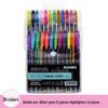 Pastell-Gelstift mit großer Kapazität und Glitzer für DIY-Zeichnen & Journaling