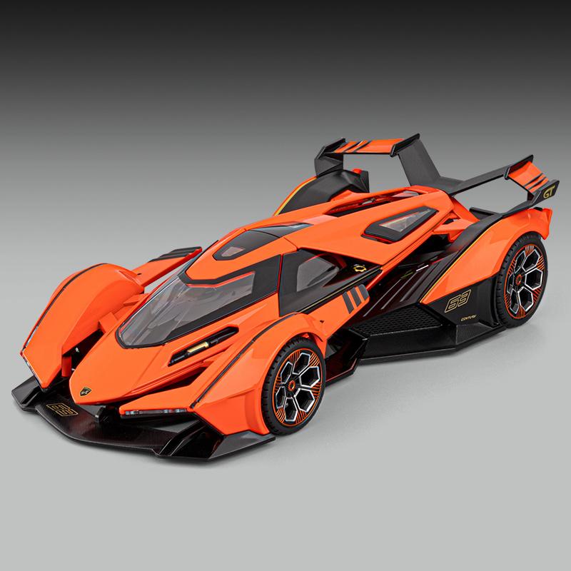

1:18 Lamborghini Vision Gran Turismo V12 GT High Simulation Diecast Alloy Model Car Birthday Gift for Boy Collectibles Desktop оранжевый