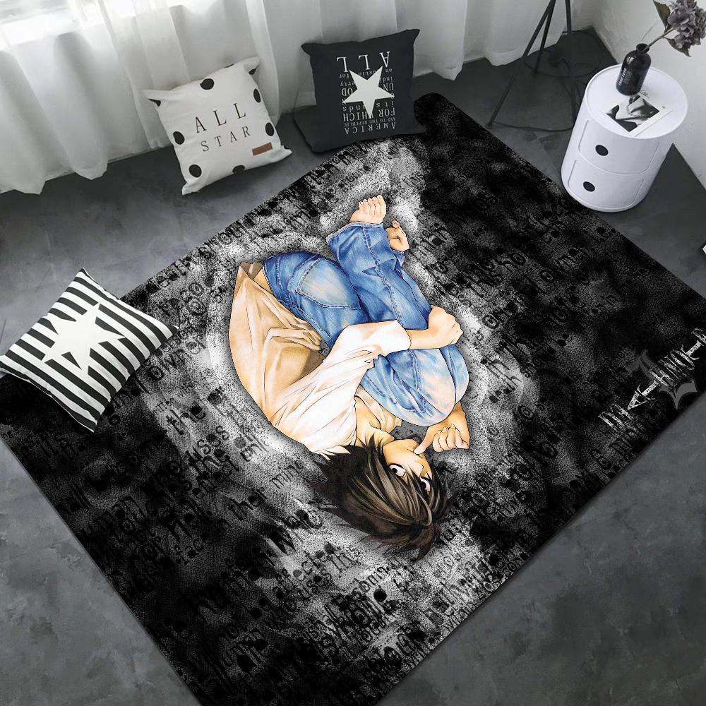 Anime Death Note Fußmatte Retro Mehrfachauswahl Wohnzimmer Küchenteppich Rutschfest Moderne Heimdekoration