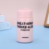 Small Round Cover Thermos Flask Cup Simple Letter Design Cute Handy Mini Pocket Cup Student Children Water Cup