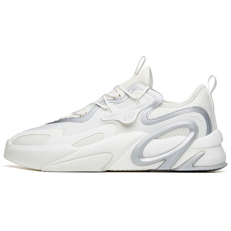 Anta Cheesecake Men s Casual Shoes White Black 112218072-1 44.5