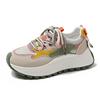 Large Size Ins Han Xin Dad Shoes Female Student Sports Running Shoes Casual Thick Soles Increase Height